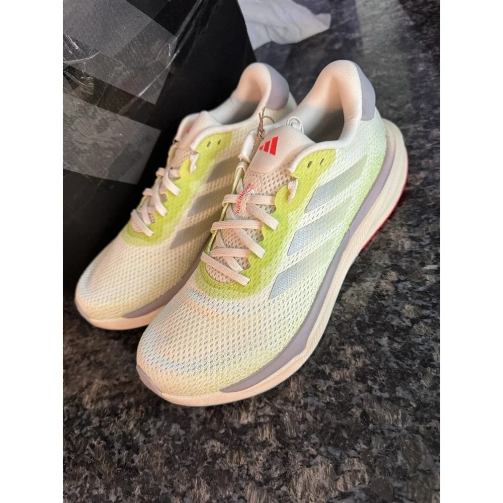 Adidas Supernova Stride Men's Running Shoes, Size 7.5 White‎ IE8181 NWB